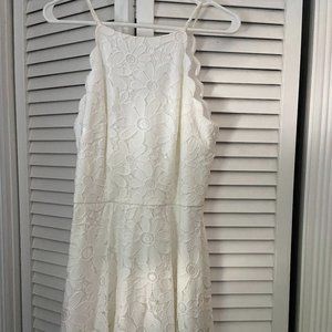 White graduation dress